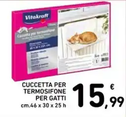 Spazio Conad Vitakraft Cuccetta per termosifone per gatti offerta