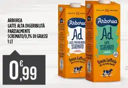 Euroesse Arborea latte alta digeribilità parzialmente scremato/0,1% di grassi offerta