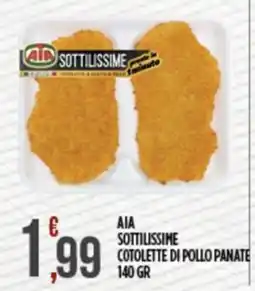 Euroesse AIA SOTTILISSIME COTOLETTE DI POLLO PANATE offerta
