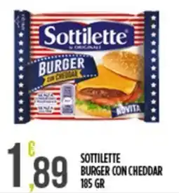 Euroesse Sottilette burger con cheddar offerta