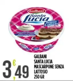 Euroesse Galbani Santa Lucia Mascarpone Senza Lattosio offerta
