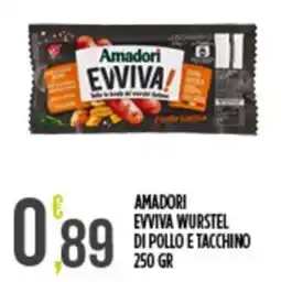 Euroesse Amadori Evviva wurstel di pollo e tacchino offerta