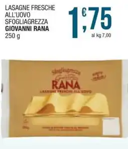 Sidis mini Lasagne fresche all'uovo Rana offerta