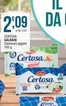 Sidis mini Certosa Galbani Classica/Leggera offerta