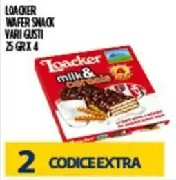 Euroesse Loacker wafer snack vari gusti offerta