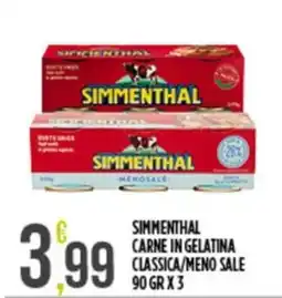 Euroesse Simmenthal carne in gelatina classica/meno sale offerta