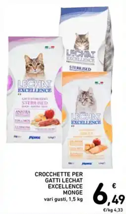 Spazio Conad Crocchette per gatti Lechat Excellence Monge offerta