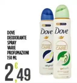 Euroesse Dove deodorante spray offerta