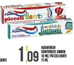 Euroesse Aquafresh dentifricio junior offerta