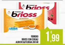 Euroesse Ferrero brioss con cereali albicocca/ciliegia offerta