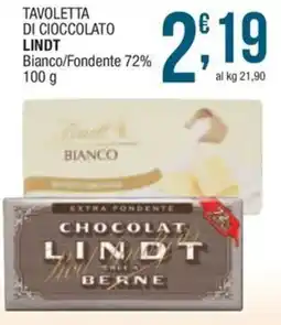 Sidis mini Tavoletta di cioccolato Lindt Bianco/Fondente 72% offerta