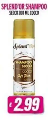 Splend'Or shampoo secco cocco