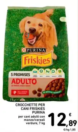 Spazio Conad Crocchette per cani Friskies Purina offerta