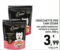 Spazio Conad Crocchette per cani Cesar offerta