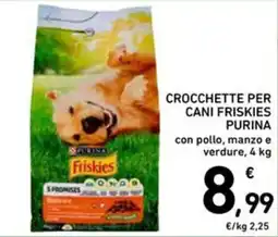 Spazio Conad Crocchette per cani Friskies Purina offerta