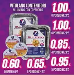 Vitulano Drugstore Vitulano contenitori alluminio con coperchio offerta