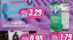 Vitulano Drugstore Vitulano buste spazzatura 70x100 cm nero offerta