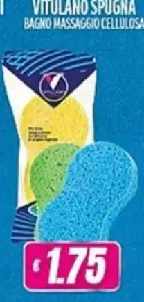 Vitulano Drugstore Vitulano spugna bagno massaggio cellulosa offerta
