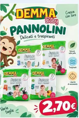 Sanitaria Demma Demma Baby Pannolini Delicati e traspiranti offerta