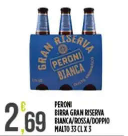 Euroesse Peroni Birra Gran Riserva Bianca offerta