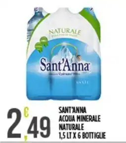 Euroesse Sant'Anna acqua minerale naturale offerta