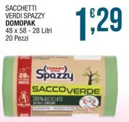 Sidis mini Sacchetti verdi spazzy offerta
