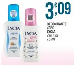 Sidis mini Deodorante vaapo Lycia offerta