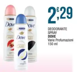 Sidis mini Deodorante spray Dove offerta