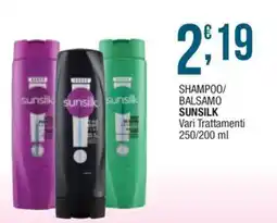 Sidis mini Shampoo/balsamo sunsilk vari trattamenti offerta