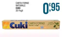 Sidis mini Carta forno naturale Cuki offerta