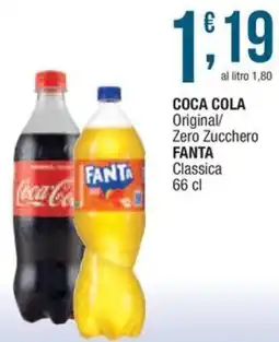 Sidis mini Coca Cola Original/Zero Zucchero Fanta Classica offerta