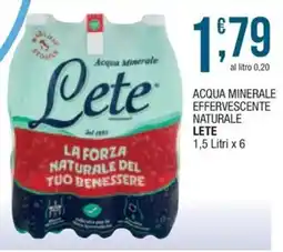 Sidis mini Acqua Minerale Lete offerta