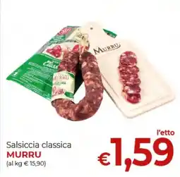 Supermercati Nonna Isa Salsiccia classica MURRU offerta
