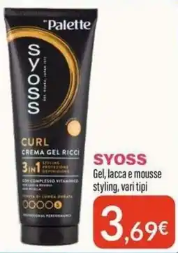 Sanitaria Demma Palette Syoss Curl Crema Gel Ricci offerta