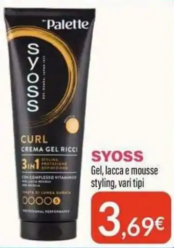 Palette Syoss Curl Crema Gel Ricci