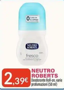 Sanitaria Demma Neutro Roberts deodorante roll-on offerta