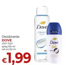 Supermercati Nonna Isa Deodorante DOVE offerta