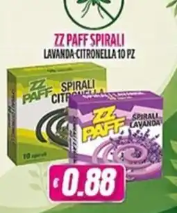 Vitulano Drugstore ZZ Paff spirali lavanda-citronella offerta