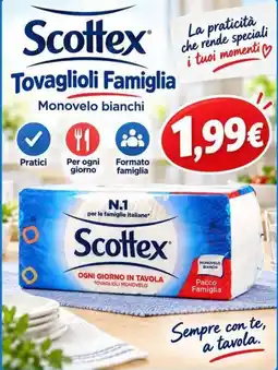 Sanitaria Demma Scottex Tovaglioli Famiglia offerta