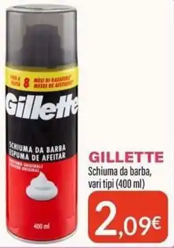 Sanitaria Demma Gillette Schiuma da barba offerta