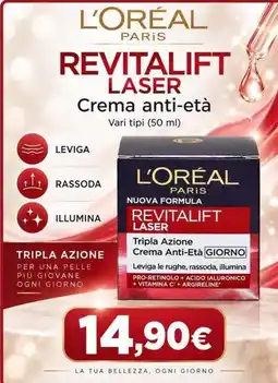 Sanitaria Demma L'Oréal Paris Revitalift Laser Crema anti-età offerta