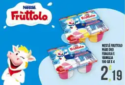 Euroesse Nestle fruttolo maxi duo fragola e vaniglia offerta