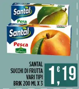Supermercato Pollio Santal succhi di frutta offerta