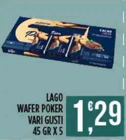 Supermercato Pollio Lago wafer poker offerta