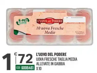 L'Uovo del Podere uova fresche taglia media