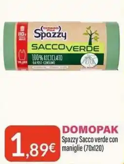 Sanitaria Demma Spazzy Sacco verde offerta