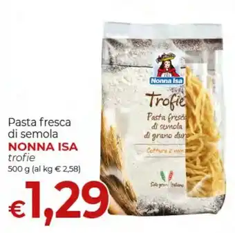 Pasta fresca di semola trofie Nonna Isa