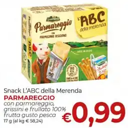 Supermercati Nonna Isa Snack L'ABC della Merenda Parmareggio offerta