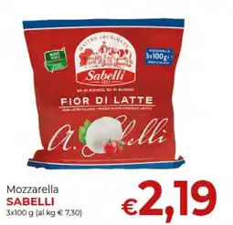 Supermercati Nonna Isa Mozzarella Sabelli offerta