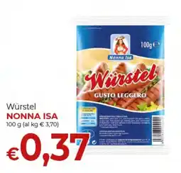 Supermercati Nonna Isa Würstel Nonna Isa offerta